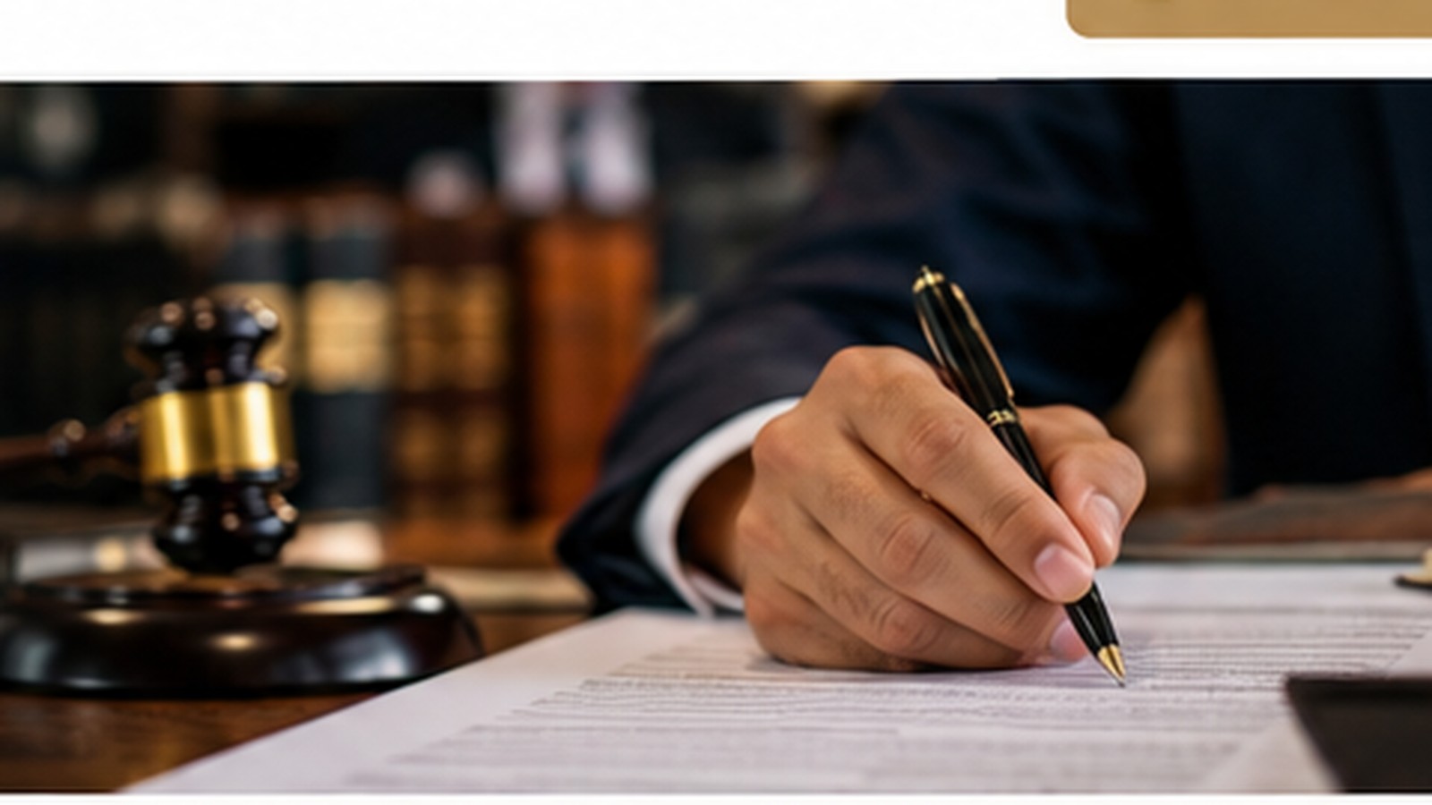 Legal documents and professional workspace